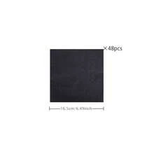 Black Disposable Tableware Set, Including 7/9 Inch Paper Plates, Paper Cups, Paper Napkins, Suitable For Birthday Party, Holiday Party, Picnic, Celebration, Wedding Tea Party, Graduation Ceremony Disposable Party Supplies - Black - View 11