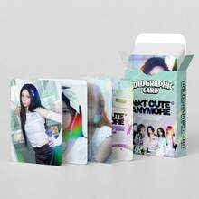 124张/92张 ILLIT 单曲专辑《NOT CUTE ANYMORE》小卡套装，包含 Lomo 卡、全息收藏卡、贴纸、双面高清小卡、书签 - NOT CUTE ANYMORE！ILLIT 成员小卡和贴纸全套收藏！ - 彩色 - 查看 10