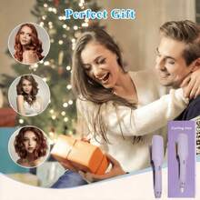 Curling Iron Anti-Scalding Negative Ion Curling Iron, French Deep V Egg Roll, Fast Heating And Long-Lasting Shaping, Great Gift For Girlfriend And Mom, Suitable For  Valentine's Day Gifts - Xem 11