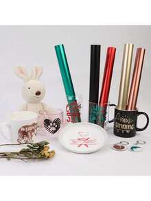 9pcs 12"X10" Matte Metal Vinyl Permanent, Permanent Adhesive Vinyl For Silhouette Cameo - 9 Metallic Color - View 8