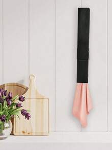 1pc Giant Clothespin Towel Holder - Conveniently Holds Multiple Towels, Versatile Rack Or Hook, Easy Wall-Mount Installation - Adds Rustic Farmhouse Charm, Oversized Bathroom Decor, Space-Saving Design - Black - View 4