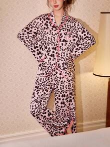 Gongdie Disney 两件套迪士尼玛丽猫印花纯棉长袖睡衣套装，秋/春季款 - 彩色 - 查看 8