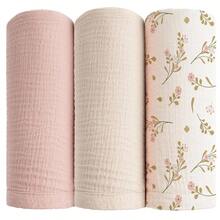 Khăn quấn muslin cho trẻ sơ sinh, yếm thấm nước dãi unisex, chăn đa năng có thể dùng làm yếm thấm nước dãi, khăn lau miệng, khăn phủ xe đẩy, khăn phủ ghế ô tô, phù hợp cho cả bé trai và bé gái, thoáng khí và thân thiện với da, vật dụng thiết yếu cho trẻ sơ sinh, quà tặng tuyệt vời. - Nhiều màu - Xem 2