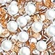 Rusty Brown White Pearl Champagne Diamond