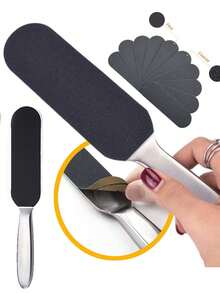 1 cái/10 cái dụng cụ mài gót chân, dụng cụ chăm sóc chân với giấy nhám thô có thể thay thế. - Nhiều màu - Xem 5