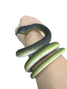 31.5in/80cm Realistic Rubber Snake Prop, Scary Fake Snake Toy, Suitable For Halloween, April Fool's Day, Pranks - Multicolor - View 3