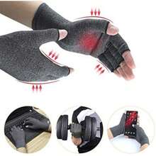 Unisex Rheumatoid Arthritis Compression Gloves, Half Finger Pressure Gloves, New Outdoor Cycling Gloves - A - View 3