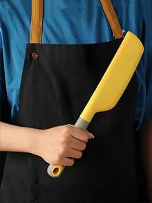 1 pieza Espátula de silicona extra grande - Resistente al calor, antiadherente, herramienta de cocina suave para cocinar, hornear, mezclar y raspar, raspador de mermelada de silicona, espátula grande para crema de pastel, herramienta de repostería - Multicolor - Ver 6