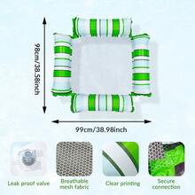 1pc Inflatable Pool Bed, Pool Floating Chair, Pool Party Seat Floating Bed, Suitable For Adults Summer Sunbathing, Beach, Swimming Pool Party - Multicolor - View 7