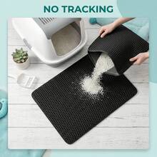 1pc Double-Layer Anti-Slip Pet Pad, Waterproof Anti-Leakage Mat - Black - View 6
