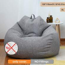 Oversized 51.18*43.31in Bean Bag Cover No Filler Home Essentials Indoor Outdoor,Chair Covers,Couch Cover,Room Acesories,Sofa Covers,Room Deocr ,Dorm,Bean Bag Chair,Bean Bag - 查看 12