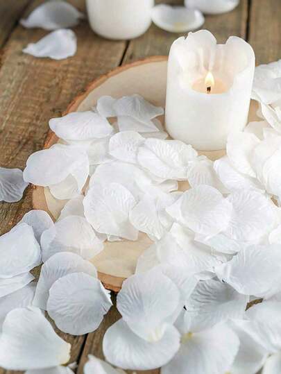 1200 cánh hoa hồng trắng nhân tạo, dùng để trang trí hộp quà, thích hợp cho việc tự làm quà tặng, trang trí lãng mạn, cầu hôn, đám cưới, kỷ niệm, Ngày của Mẹ, Ngày Valentine và tiệc đính hôn, quà sinh nhật mùa hè, bãi biển, đồ dùng học tập, trang trí phòng.