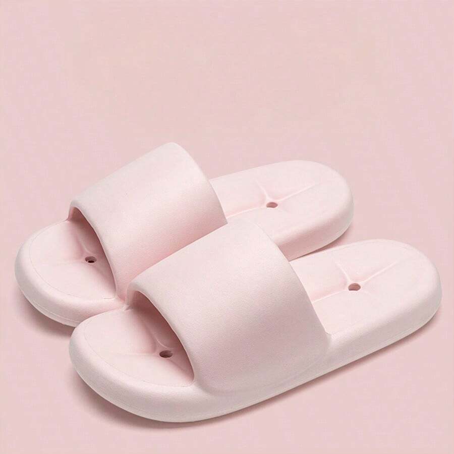 2026 New Slippers For Women, Indoor Home Bathroom Non-Slip Odor-Resistant/Couples Slippers/Valentine's Day Gift - Pink - View 1