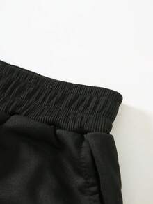 Baby's Short-Sleeved Shirt And Shorts Set, 2-Piece, Disney Toy Story Characters Group Photo Pattern Printed, White Upper Garment. Cute, Comfortable, Breathable, And Skin-Friendly For Children. Summer T-Shirt As A Base Layer For Pullover Shirts, Sportswear And Sports Suits,Ropa De Bebe Recien Nacido - 黑色 - 查看 4