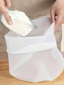 1pc Silicone Large Capacity Non-Stick Kneading Bag For Home Use - White Large - View 3