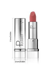 Pudaier 防水不粘腻丝绒珠光唇膏，滋润柔滑质地，适合所有肤色，情人节礼物 - 04 - 查看 3