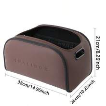 1个轻奢风格汽车多功能储物盒，大开口乘客座椅收纳盒，大容量后备箱储物盒，汽车内饰收纳盒，汽车收纳必备品，多用途汽车储物盒 - 多色 - 查看 12