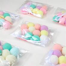 Pastellfarbene Bommel-Girlande als Oster-Dekoration, süße Regenbogen-farbige Filzkugel-Girlande für Dusche, Geburtstags-Party Zubehör - Orange (1 Stück) - Übersicht 4