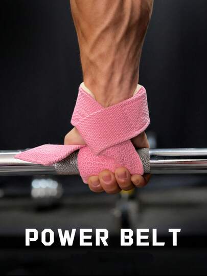 2条腕带举重带，带可调节腕部支撑，适用于引体向上、硬拉、杠铃训练、健身房力量训练配件、稳定腕部支撑、拉力带。