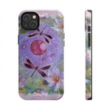 Whimsigoth Aesthetic Dragonfly 2-In-1 Film Phone Case Frosted For IPhone 17 Air/16/15/14/13/12 Pro Max 14 15 16 17 Plus 11/X/Xsmax/Xr/7/8/Se Thickened Double-Layer Drop-Proof Protective Case Anti-Yellowing And Bright Colors - 黑色 - 查看 4