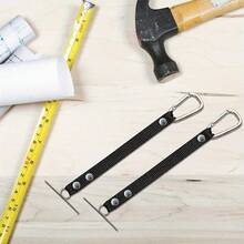 1/4pcs Adjustable Electrician Tape Hanging Hook Belt Tool Strap Accessories, Black - A - View 6