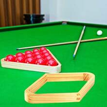 2 Pack Wooden Billiard Ball Racks Solid Wood Triangle Ball Rack 9-Ball Diamond Rack Set Table Pool Balls Racks For Standard 2-1/4" Balls Snooker Pool Table Accessorygift - Wood - View 6