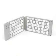Teclado Plegable Bluetooth Español Ultra Delgado Portátil, Mini Teclado Inalámbrico 66 Teclas de Bolsillo Recargable, Tri-Modo para PC, Tablet, Windows, iOS y Android - Ver 8