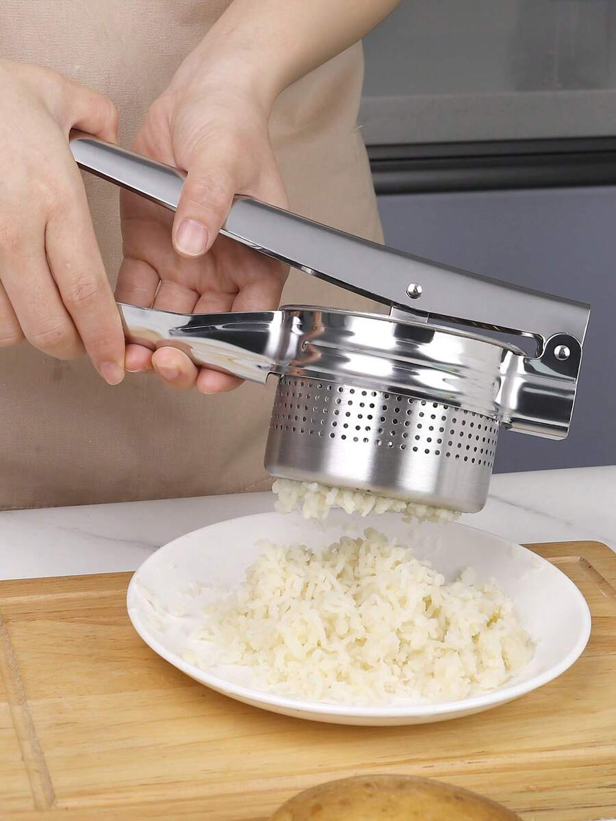 1 cái dụng cụ nghiền khoai tây bằng thép không gỉ, dụng cụ nhà bếp cầm tay, máy trộn khoai tây nghiền, thích hợp làm guacamole, thức ăn cho trẻ em, bột tỏi, dễ dàng làm khoai tây và tỏi nghiền, dụng cụ nghiền bằng thép không gỉ, dụng cụ làm thức ăn cho trẻ em, dễ vệ sinh, dụng cụ xay rau củ, ép trái cây bằng thép không gỉ. - Nhiều màu - Xem 1