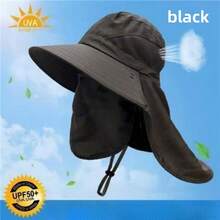 Outdoor Men's Summer Sun Protection Fishing Hat, Wide Brim UV Protection Suitable For Outdoor Activities, Hiking, Fishing - Multicolor - View 5
