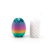 1pc Easter Egg Twist Toy, Stress Relief Spiral Finger Spinner - Multicolor - View 11