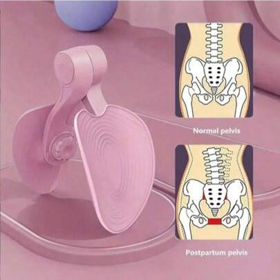 1pc Pelvic Floor Muscle Trainer - Pink, Suitable For Thigh Muscle Training, Women Home Gym Fitness Equipment