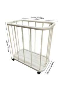 4-Wheel Baby Room Rolling Storage Cart - Durable Plastic Mobile Organizer Rack With Sliding Shelves, Easy To Clean Storage For Children's Sports Gear And Toys - Multicolor - View 3