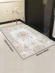 神秘艺术波西米亚复古欧式东方大国风全幅升级面料升级材质精致清晰装饰复古图案怀旧氛围水晶绒地毯，适用于卧室、客厅、更衣室、儿童房、多功能房、休闲家居装饰、房间装饰，异域风情，元素地毯，易于清洁和保养，适合家庭使用。 - 淺灰色 - 查看 14