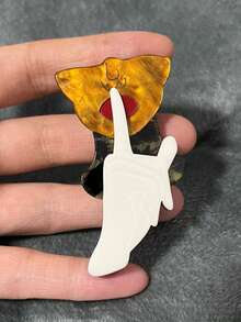 1pc Fashionable Girls Acrylic Brooch - A - View 3