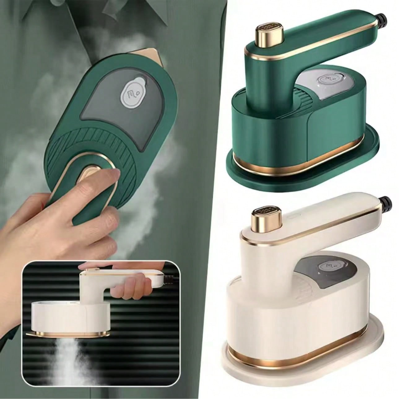 Vaporizador de ropa portátil 2 en 1, plancha de vapor portátil