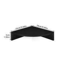 1pc/3pcs Black Corner Wall Hanging Rack, Hanging Planter Holder Storage Shelf, Space-Saving Storage Rack, Modern Minimalist Home Decor, Nordic Style Green Plant Display Rack Set Suitable For Farmhouse, Living Room, Bedroom, Bathroom, Kitchen, Apartment, Studio, Entryway, Corner Decor Storage Shelf - Multicolor - View 17