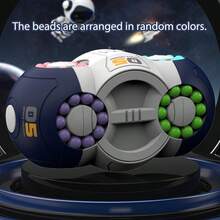 This Highly Challenging 3D Cylindrical Puzzle Toy Features Colorful Rotating Beads And A Creative Sliding Game Design, Which Can Help Relieve Stress And Train Focus. With A Smooth Handheld Design Made Of ABS Resin Material, It Is An Ideal Choice For Adults And Teenagers Who Love Brain Teasers And Hand Puzzles. It Also Makes A Great Halloween Prank Gift, Christmas Present, Thanksgiving Surprise, Birthday Gift, Office Desk Toy, And Holiday Party Favor (Available In Red, Blue, And Black). - Multicolor - View 13