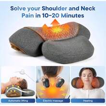 3-In-1 Neck Massager Pillow, Traction Massager With Massage Hot Compress Traction Stretching, Pillow Massage Neck,Gift - View 4