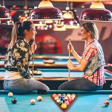 Solid Wood Pool Ball Rack Billiard Ball Triangle Rack Pool Table Ball Holder Positioning Rack 2-1/4" Pool Ball Rackgift - Burgundy - View 6