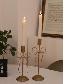 1 buc Suport de lumânare din fier în formă de fluture auriu, Suport elegant pentru lumânări spiralate, Potrivit pentru lumânări tip pilon, Decor pentru masă de sufragerie, Suport de lumânare pentru decor de casă pentru măsuța de cafea și intrare - aur - Vizualizare 8