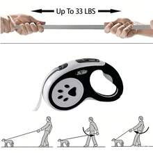 Correa retráctil reflectante duradera para perros de 5M/3M, de alta resistencia con agarre antideslizante, sistema de freno y bloqueo fuerte, gancho giratorio de 360° sin enredos, correa de entrenamiento y paseo para perros pequeños y medianos de hasta 15kg - Multicolor - Ver 2