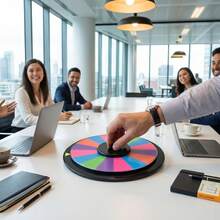 1pc Customized Game Spinner To Create Atmosphere, Premium Wine And Battle Wine Spinner, Drinking And Entertainment Prop, Home Entertainment Toy - Multicolor - View 3