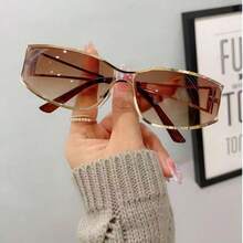新款Y2K镂空时尚眼镜，复古个性眼镜，优雅沙滩配饰，适合夏季海滩度假、户外旅行，开学季必备单品 - 彩色 - 查看 4
