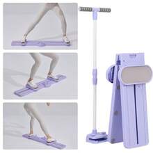 5in1 Foldable Hip Leg Exerciser Ski Practice Fitness Machine With Timer & Tension Rope - Purple - View 8
