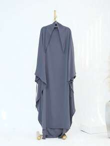Khăn trùm đầu bằng vải voan hai lớp nâng cấp một màu trơn, phụ kiện abaya thời trang và khăn che mặt dài thanh lịch cho trang phục dự tiệc hàng ngày, khăn trùm đầu mềm mại, quần áo che mặt - Nhiều màu - Xem 30