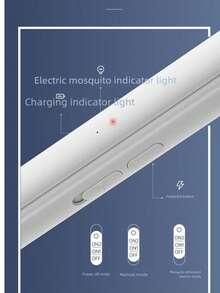 OBOVAY 2-In-1 180° Rotatable USB Rechargeable Electric Mosquito Swatter With UV Mosquito Killer Lamp, Home Use - Multicolor - View 11