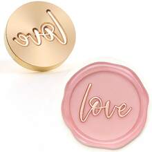 BAOFALI 1pc English Blessing Wax Seal Stamp Head, Includes Patterns Like "Blessing", "Happiness", "Thank You", "Happy Birthday", "Love", Suitable For Wedding Invitations, Gift Packaging, Etc. - Single Piece - View 41