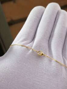 Venetian Chain 1.2mm 70cm With Jesus Christ Pendant, 18k Gold Plated, Premium Gold Color, Men's. - 金色 - 查看 4