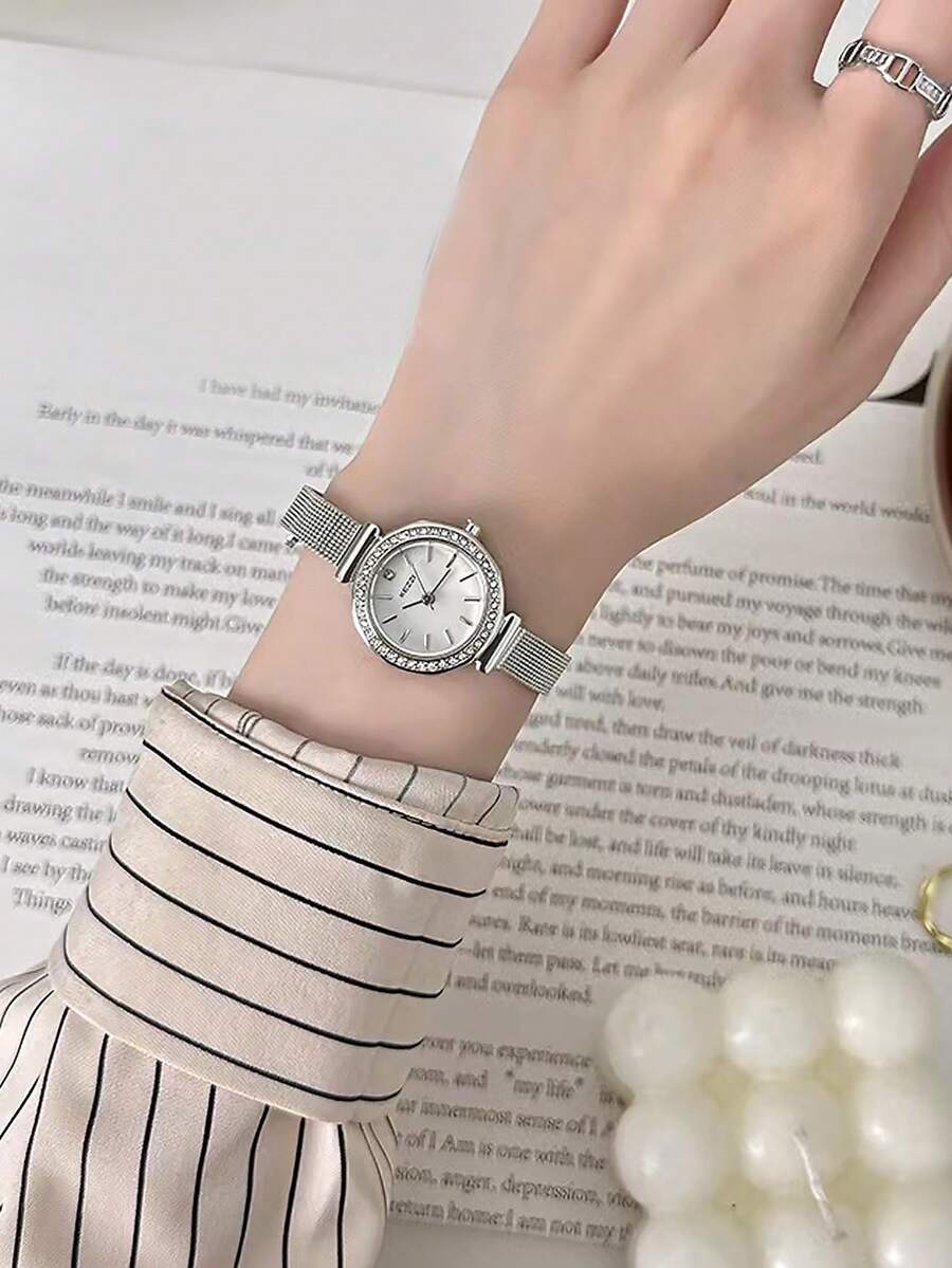 Kezzi 时尚百搭精致优雅石英表 - 銀色 - 查看 1