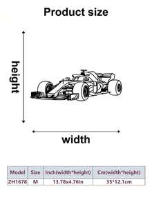 1 chiếc tranh trang trí tường hình xe đua cổ điển bằng kim loại, chất liệu kim loại bền chắc, phong cách tối giản, thích hợp trang trí nhà trong nhà/ngoài trời, phù hợp cho phòng khách, tường nhà, phòng ngủ, gara, quà sinh nhật, quà tặng cho người hâm mộ đua xe, phong cách nghệ thuật, tri ân môn đua xe F1. - Nhiều màu - Xem 11